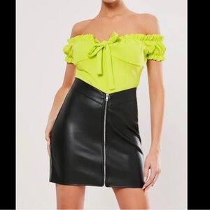 Missguided Leather Skirt